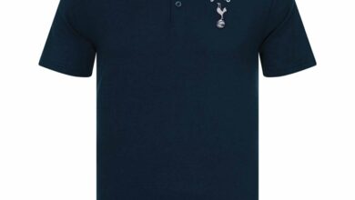 Tottenham Hotspur FC Adult Navy Crest Polo T-Shirt Small