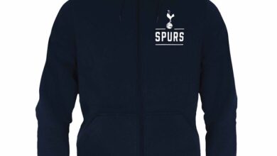 Tottenham Hotspur FC Adult Navy Zip Hoodie Large