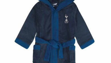 Tottenham Hotspur FC Kids Navy Hooded Dressing Gown 3 - 4 Years