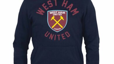 West Ham United FC Kids Navy Hoodie 12 - 13 Years