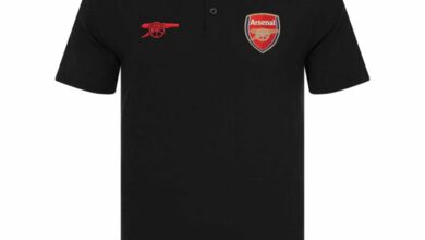 Arsenal FC Adult Black Polo Shirt XXL
