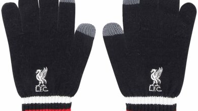 Liverpool FC Knitted Gloves Black