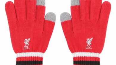 Liverpool FC Knitted Gloves Youth Red