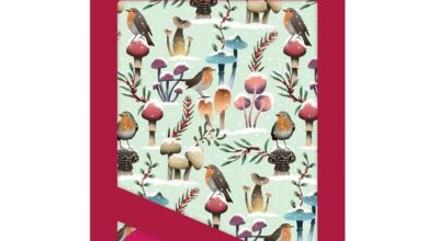 Merry Mushrooms Christmas Gift Wrap & Tags