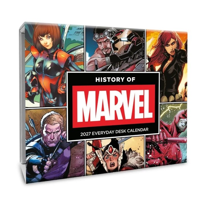Disney, History of Marvel Comics Desk Calendar 2027
