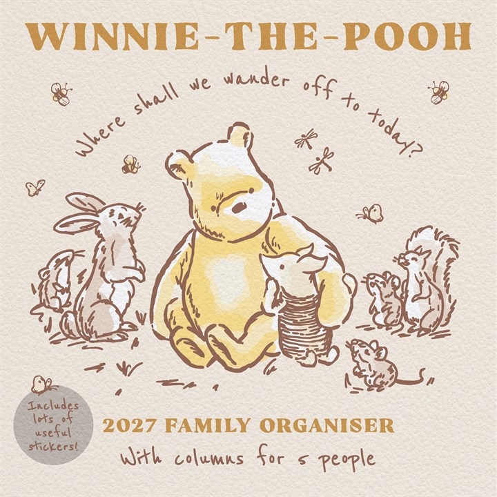 Disney, Winnie The Pooh Classic Family Planner 2027