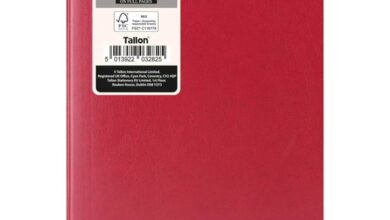 Red Hardback Day To View A5 Diary With Full Weekend 2027