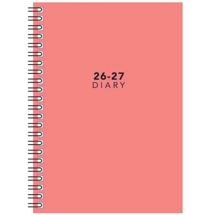 Pink Academic Week To View A5 Diary 2026 – 2027