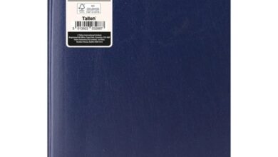 Dark Blue Hardback Day To View A4 Diary With Full Weekend 2027