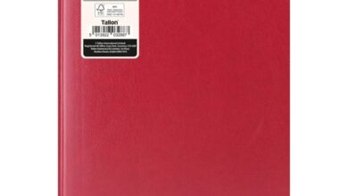 Dark Red Hardback Day To View A4 Diary With Full Weekend 2027