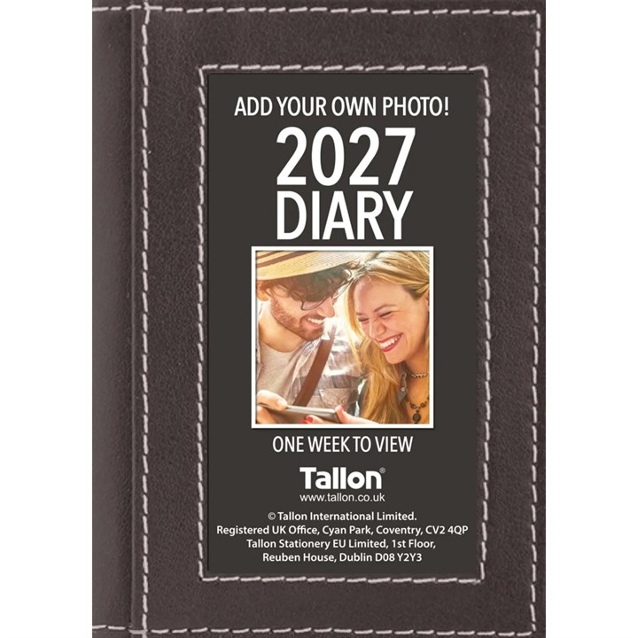 Black Photo Album Pocket Diary 2027