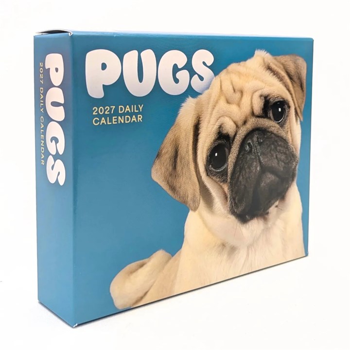 Pugs Desk Calendar 2027