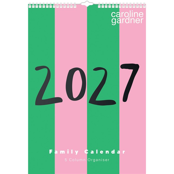 Caroline Gardner, Stripes A3 Family Planner 2027