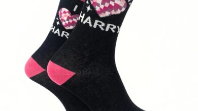 I Heart Harry Socks - Size 4 - 8