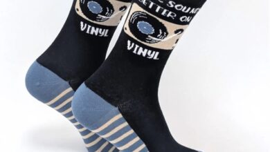 Music Sounds Better on Vinyl Socks - Size 7 - 11