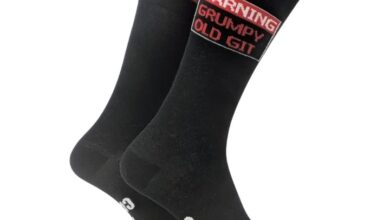 Warning Grumpy Git Socks - Size 7 - 11