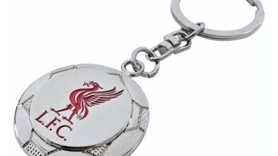 Liverpool FC Silver Football Keyring