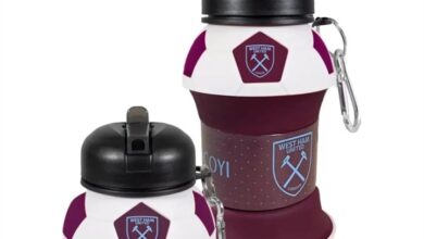 West Ham United FC Collapsible Football Water Bottle