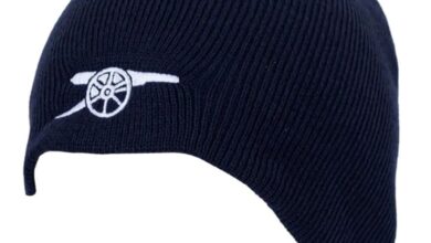 Arsenal FC Navy Cannon Beanie Hat