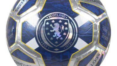 Scotland FA Laser Football Size 5 Deflated