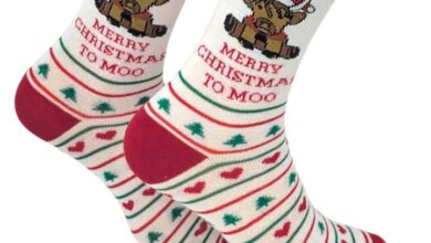 Merry Christmas to Moo Socks - Size 4 - 8