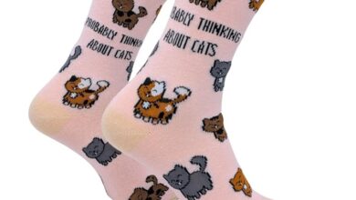 Probably Thinking About Cats Socks - Size 4 - 8