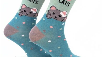 I Heart Cats Socks - Size 4 - 8