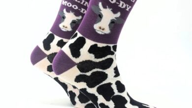Feeling Moo-dy Socks - Size 4 - 8