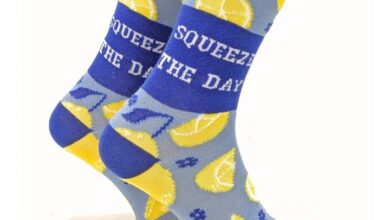 Squeeze the Day Socks - Size 4 - 8