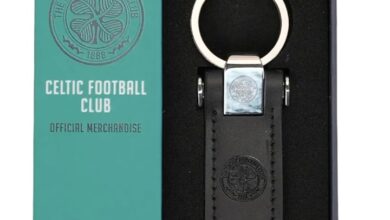 Celtic FC Leather Keyring