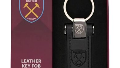 West Ham United FC Leather Keyring