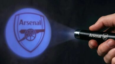 Arsenal FC Logo Projection Keyring