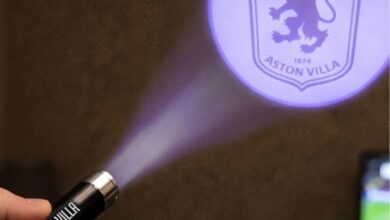 Aston Villa FC Logo Projection Keyring