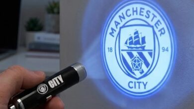 Manchester City FC Logo Projection Keyring