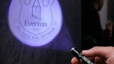 Everton FC Logo Projection Keyring
