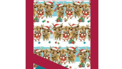 Highland Friends Christmas Wrap & Tags