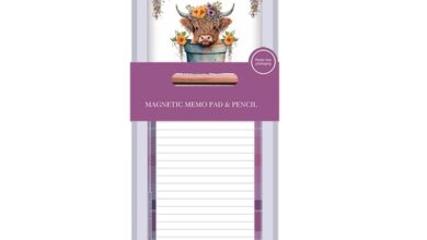 Highland Cow Magnetic Memo Pad