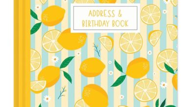 Zesty Lemon Address & Birthday Book