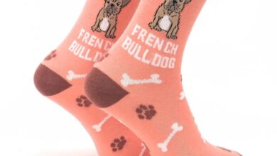 I Heart My French Bulldog Socks - Size 4 - 8