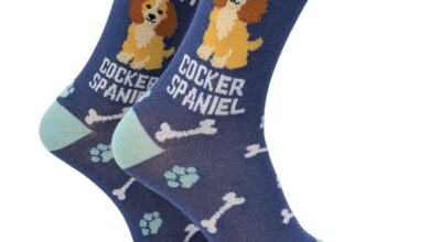 I Heart My Cocker Spaniel Socks - Size 4 - 8
