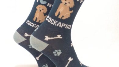 I Heart My Cockapoo Socks - Size 4 - 8