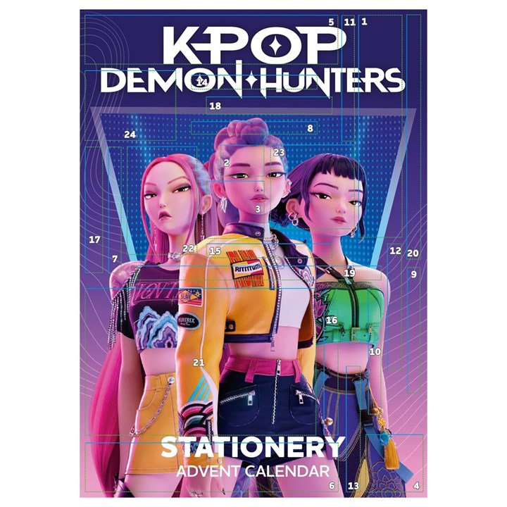 K-Pop Demon Hunters Stationery Advent Calendar