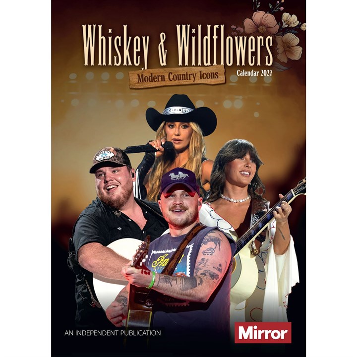 Whiskey & Wildflowers, Modern Country Icons A3 Calendar 2027