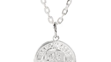 Manchester City FC Silver Plated Pendant in Gift Box
