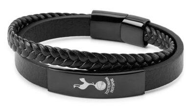 Tottenham Hotspur FC Engraved Leather Bracelet with Gift Box