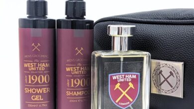 West Ham United FC PU Leather Wash Bag Gift Set