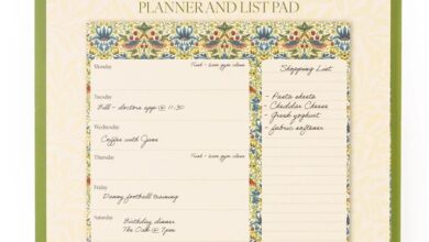William Morris Magnetic Weekly Shopping Planner