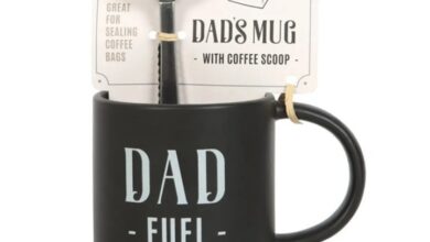 Dad Fuel Mug and Coffee Scoop Clip