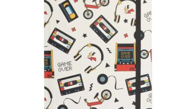Retro 80's Print A5 Notebook