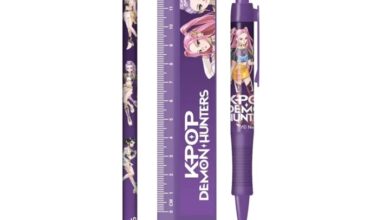 K-Pop Demon Hunters 5 piece Stationery Set
